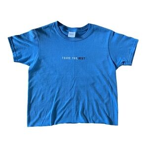 Thank you next embroidered baby tee